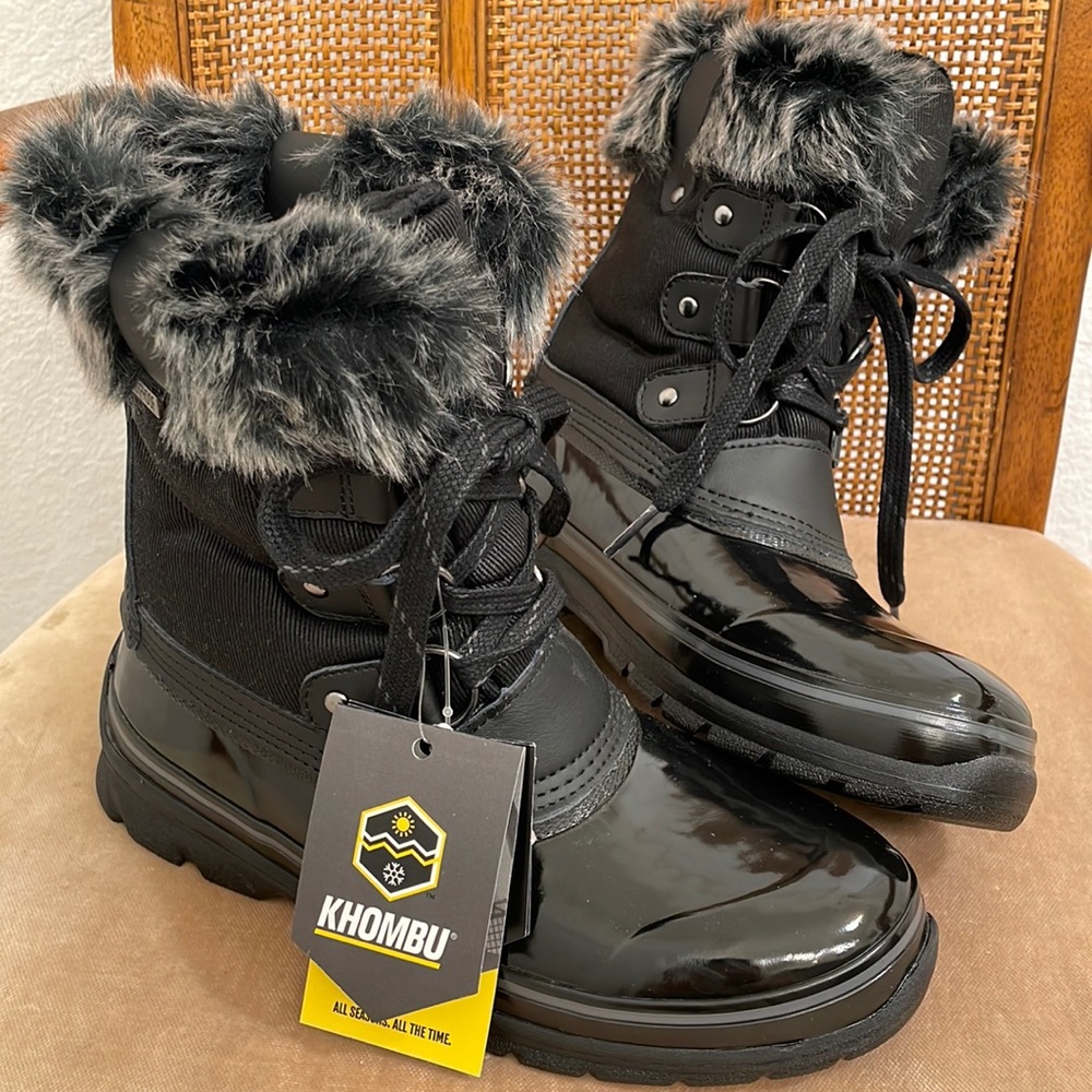 BRAND NEW KHOMBU ALL WEATHERPROOF US 7/7.5 WOMENS SNOW RAIN WINTER BOOTS